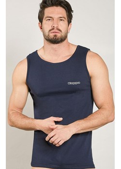 Kappa granatowa koszulka męska bawełniana na szerokich ramiączkach K1325, Kolor granatowy, Rozmiar M, Kappa ze sklepu Intymna w kategorii T-shirty męskie - zdjęcie 184634387