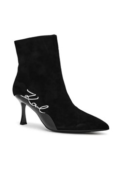 Karl Lagerfeld Skórzane botki na szpilce SIENNA ze sklepu Gomez Fashion Store w kategorii Botki - zdjęcie 184634578