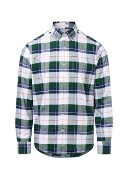 Gant Męska koszula casual Mężczyźni Regular Fit Bawełna jodłowy w kratkę ze sklepu vangraaf w kategorii Koszule męskie - zdjęcie 184635709