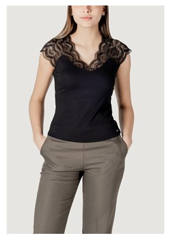 Morgan Bluzka 251-DELI Czarny Slim Fit ze sklepu MODIVO w kategorii Bluzki damskie - zdjęcie 184637608