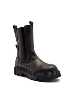 Elisabetta Franchi Skórzane sztyblety ze sklepu Gomez Fashion Store w kategorii Kozaki damskie - zdjęcie 184638448