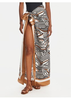 Max Mara Beachwear Chusta Ottico 2516541019 Beżowy ze sklepu MODIVO w kategorii Szaliki i chusty damskie - zdjęcie 184639645