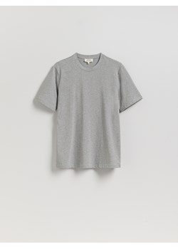 Reserved - Bawełniany t-shirt regular - szary ze sklepu Reserved w kategorii T-shirty męskie - zdjęcie 184640446