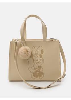 Sinsay - Torebka z imitacji skóry Minnie Mouse - beżowy ze sklepu Sinsay w kategorii Kuferki - zdjęcie 184640955
