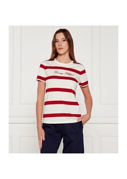 Tommy Hilfiger T-shirt | Regular Fit ze sklepu Gomez Fashion Store w kategorii Bluzki damskie - zdjęcie 184641586