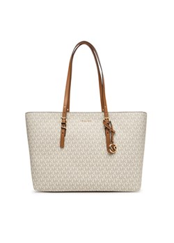 Torebka MICHAEL Michael Kors Quinn 30T5GQNT9B Beżowy ze sklepu eobuwie.pl w kategorii Torby Shopper bag - zdjęcie 184641698