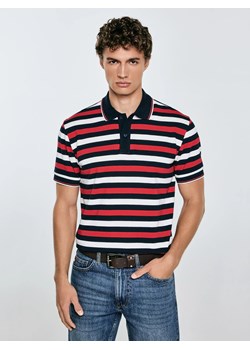 Koszulka męska polo w kolorowe paski Seulir 603 ze sklepu Big Star w kategorii T-shirty męskie - zdjęcie 184642258
