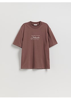 Reserved - T-shirt comfort z nadrukiem - jasnofioletowy ze sklepu Reserved w kategorii T-shirty męskie - zdjęcie 184642647