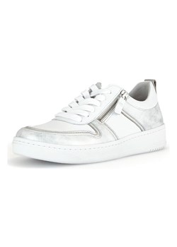 Gabor Skórzane sneakersy w kolorze srebrno-białym ze sklepu Limango Polska w kategorii Buty sportowe damskie - zdjęcie 184643728