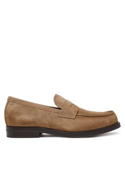 Lordsy BOSS Dressletic 50546911 Beżowy ze sklepu eobuwie.pl w kategorii Mokasyny męskie - zdjęcie 184643816