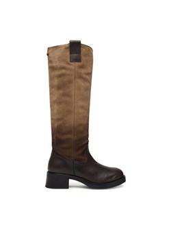 Kozaki Steve Madden Banner SM11003092 Brązowy ze sklepu eobuwie.pl w kategorii Kozaki damskie - zdjęcie 184643818