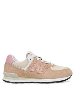 Sneakersy New Balance GC574QTC Brązowy ze sklepu eobuwie.pl w kategorii Buty sportowe dziecięce - zdjęcie 184643899