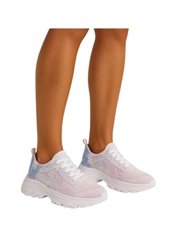 Ażurowe letnie buty sportowe na platformie /G7-3 17944 G300/ ze sklepu Pantofelek24.pl w kategorii Buty sportowe damskie - zdjęcie 184645865