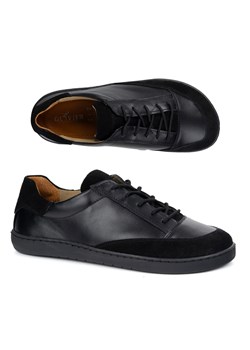 Buty męskie barefoot ze skóry naturalnej model OLIVIER Reno czarne ze sklepu butyolivier w kategorii Półbuty męskie - zdjęcie 184647647