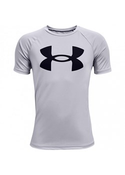 Chłopięca koszulka treningowa UNDER ARMOUR UA Tech Big Logo SS - szara ze sklepu Sportstylestory.com w kategorii T-shirty chłopięce - zdjęcie 184647709
