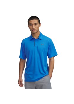 Męska koszulka polo Under Armour Tech Polo - niebieska ze sklepu Sportstylestory.com w kategorii T-shirty męskie - zdjęcie 184648038