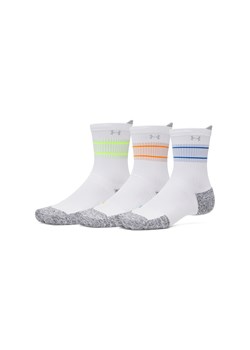 Skarpetki do biegania uniseks (3-pack) Under Armour UA AD Run Cushion 3pk Crew - białe ze sklepu Sportstylestory.com w kategorii Skarpetki damskie - zdjęcie 184648287