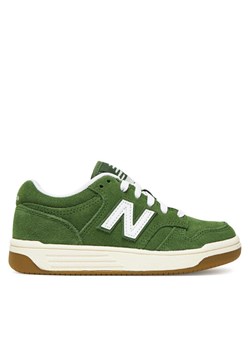 Sneakersy New Balance PSB480SA Zielony ze sklepu eobuwie.pl w kategorii Buty sportowe dziecięce - zdjęcie 184648528