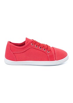 Shelvt Trampki czerwone sznurowane ze sklepu ButyModne.pl w kategorii Trampki dziecięce - zdjęcie 184649577