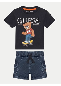 Guess Komplet dziecięcy I5GG02K8HM4 Granatowy Regular Fit ze sklepu MODIVO w kategorii Komplety chłopięce - zdjęcie 184650019