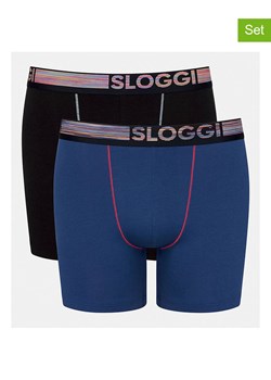 Sloggi Bokserki (2 pary) w kolorze niebiesko-czarnym ze sklepu Limango Polska w kategorii Majtki męskie - zdjęcie 184651438