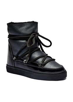 INUIKII Skórzane śniegowce GLOSS WEDGE | z dodatkiem wełny ze sklepu Gomez Fashion Store w kategorii Śniegowce damskie - zdjęcie 184651647