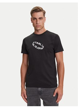 Karl Lagerfeld Jeans T-Shirt A3M17037 Czarny Slim Fit ze sklepu MODIVO w kategorii T-shirty męskie - zdjęcie 184653377
