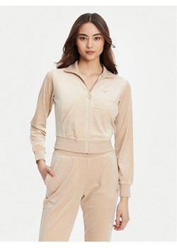 Guess Bluza V3BQ22 K0232 Beżowy Regular Fit ze sklepu MODIVO w kategorii Bluzy damskie - zdjęcie 184653526