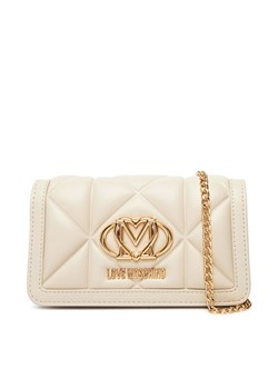 LOVE MOSCHINO Duży Portfel Damski JC5640PP1NLC0110 Beżowy ze sklepu MODIVO w kategorii Portfele damskie - zdjęcie 184653549