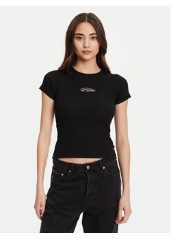 Guess Jeans T-Shirt W5YP37 KA0H1 Czarny Slim Fit ze sklepu MODIVO w kategorii Bluzki damskie - zdjęcie 184653557