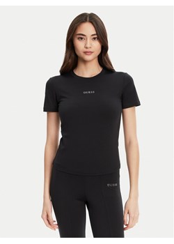 Guess T-Shirt V5RI10 KCD02 Czarny Regular Fit ze sklepu MODIVO w kategorii Bluzki damskie - zdjęcie 184653565
