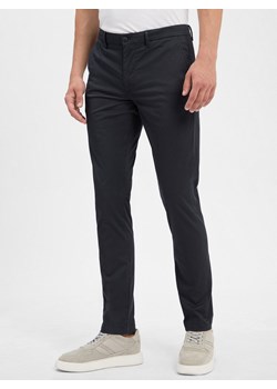 Tommy Hilfiger Chino - Bleecker Slim Fit Mężczyźni Bawełna granatowy wzorzysty ze sklepu vangraaf w kategorii Spodnie męskie - zdjęcie 184655056