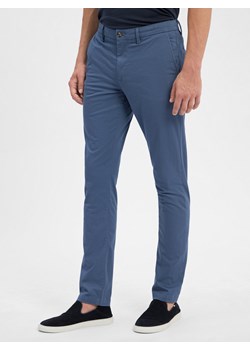 Tommy Hilfiger Chino - Bleecker Slim Fit Mężczyźni Bawełna granatowy wzorzysty ze sklepu vangraaf w kategorii Spodnie męskie - zdjęcie 184655057