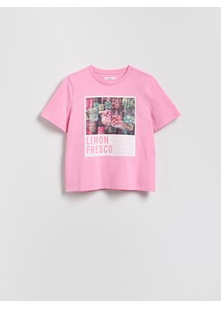 Reserved - T-shirt boxy - jasnopomarańczowy ze sklepu Reserved w kategorii Bluzki damskie - zdjęcie 184655675
