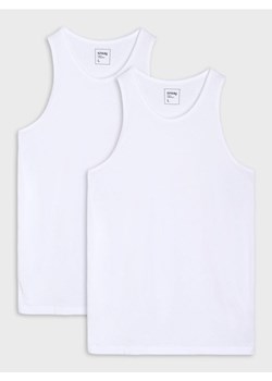 Sinsay - Tank top 2 pack - biały ze sklepu Sinsay w kategorii Podkoszulki męskie - zdjęcie 184656257