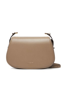 Torebka MICHAEL Michael Kors Lydia 30R5GL0M2L Beżowy ze sklepu eobuwie.pl w kategorii Listonoszki - zdjęcie 184656418