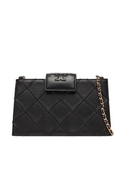 Torebka Tory Burch Fleming Mini Chain Wallet 167250 Czarny ze sklepu eobuwie.pl w kategorii Kopertówki - zdjęcie 184656517