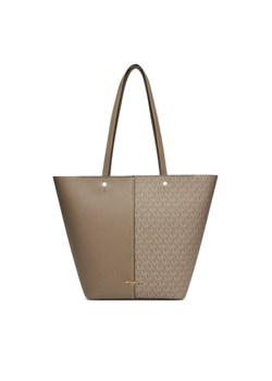 Torebka MICHAEL Michael Kors Flora 30T5GFFT3B Beżowy ze sklepu eobuwie.pl w kategorii Torby Shopper bag - zdjęcie 184656529