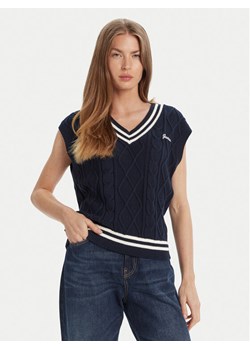 Guess Sweter V5GR00 Z3FB1 Granatowy Classic Fit ze sklepu MODIVO w kategorii Bluzki damskie - zdjęcie 184657288