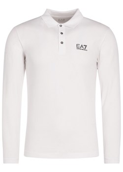 EA7 Emporio Armani Polo 8NPF05 PJM5Z 1100 Biały Regular Fit ze sklepu MODIVO w kategorii T-shirty męskie - zdjęcie 184657315