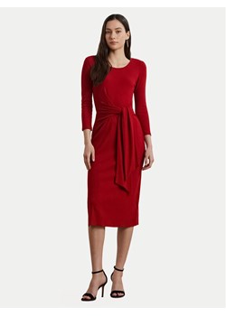 LAUREN RALPH LAUREN Sukienka codzienna 200973598002 Czerwony Slim Fit ze sklepu MODIVO w kategorii Sukienki - zdjęcie 184657329