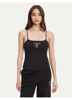 Guess Top V5RP08 KCOA2 Czarny Regular Fit ze sklepu MODIVO w kategorii Bluzki damskie - zdjęcie 184657386