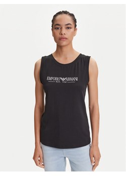Emporio Armani Underwear Bluzka EW000410 AF10881 UC001 Czarny Regular Fit ze sklepu MODIVO w kategorii Bluzki damskie - zdjęcie 184657398