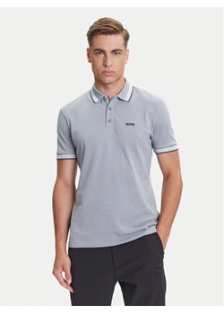 BOSS Polo Paddy 50469055 Szary Regular Fit ze sklepu MODIVO w kategorii T-shirty męskie - zdjęcie 184657407