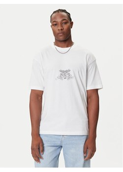 HUGO T-Shirt Duarms 50542817 Biały Oversize ze sklepu MODIVO w kategorii T-shirty męskie - zdjęcie 184657409