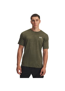 Męska koszulka treningowa Under Armour UA Tech Vent Jacquard SS - khaki ze sklepu Sportstylestory.com w kategorii T-shirty męskie - zdjęcie 184659747