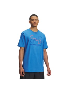 Męski t-shirt z nadrukiem Under Armour UA Gl Foundation Update SS - niebieski ze sklepu Sportstylestory.com w kategorii T-shirty męskie - zdjęcie 184659767