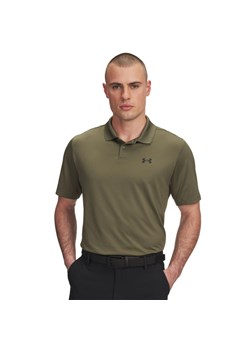 Męska koszulka polo Under Armour UA Matchplay Polo - khaki ze sklepu Sportstylestory.com w kategorii T-shirty męskie - zdjęcie 184659786