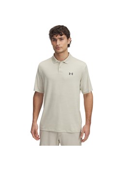 Męska koszulka polo Under Armour UA Matchplay Polo - beżowa ze sklepu Sportstylestory.com w kategorii T-shirty męskie - zdjęcie 184659789