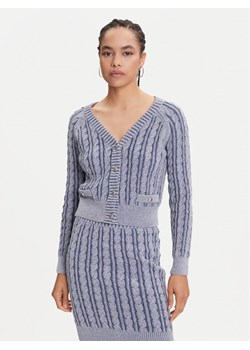 Guess Kardigan W5YR15 Z3OU0 Niebieski Regular Fit ze sklepu MODIVO w kategorii Swetry damskie - zdjęcie 184661067